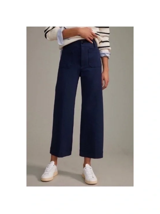 Maeve The Colette Ponte Crop Wide-Leg - Picture 2 of 7